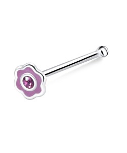Silver Curved Nose Stud NSKD-1369